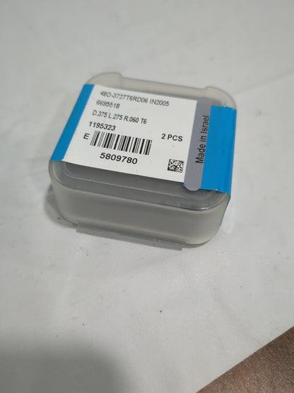 INGERSOLL CUTTING TOOLS 2pk Corner Radius & Corner Chamfer End Mill Heads5809780