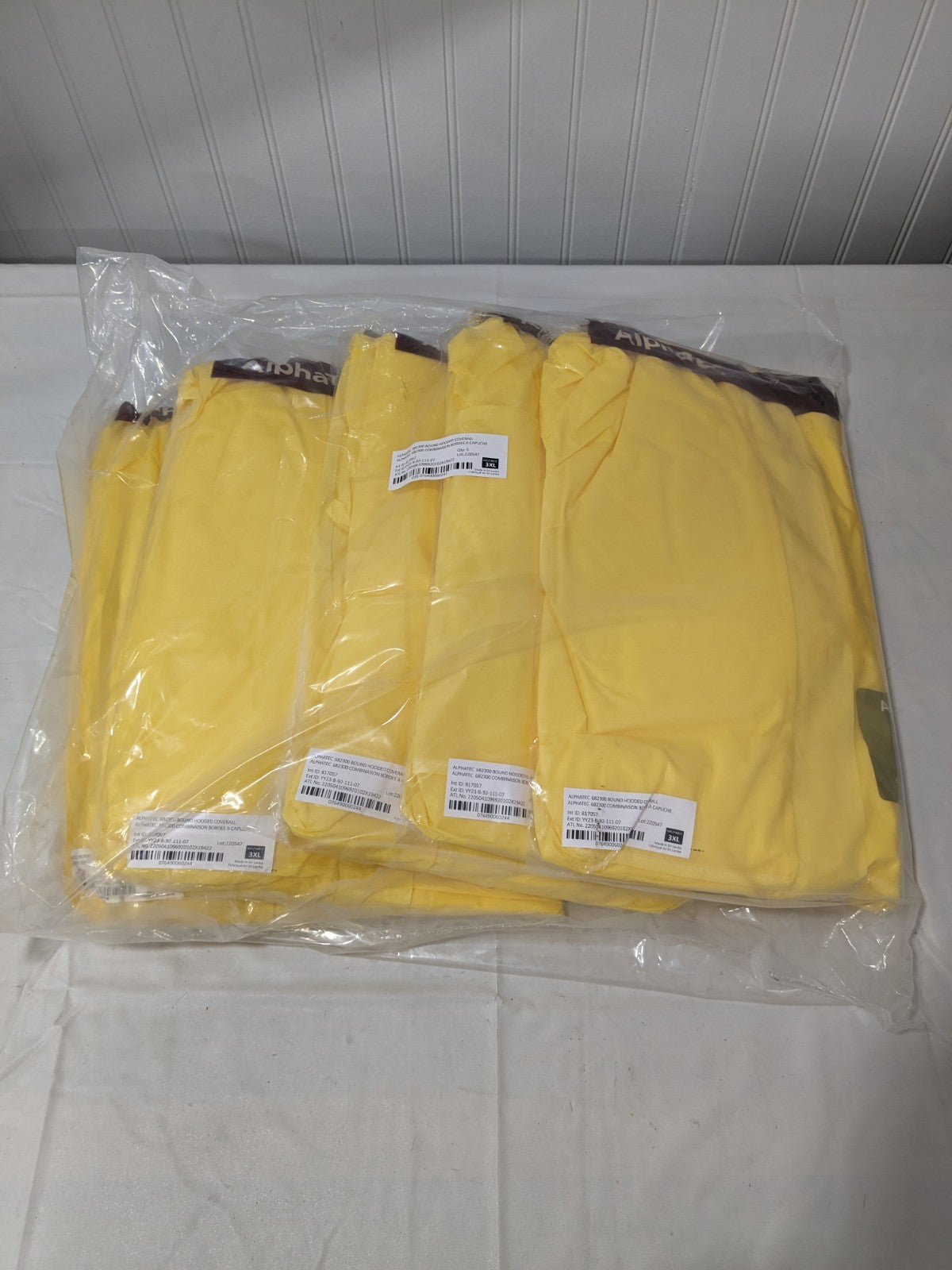 ANSELL Non-Disposable Chemical-Resistant Coveralls: Sz 3XL Qty 5 YY23-B92-111-07