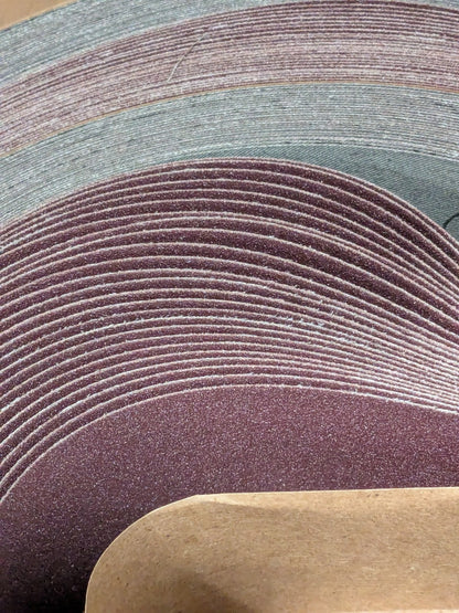 3M Abrasive Belt: 2" Wide, 132" OAL, 80 Grit, Aluminum Oxide Qty 25 7010327297