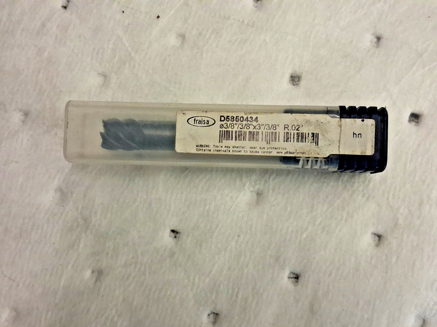 Fraisa Carbide Corner Radius End Mill 3/8" Diam 6 Fl D5850434