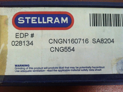 Stellram Indexable Ceramic Turning Inserts CNG554 Grade SA8204 Qty. 10 028134
