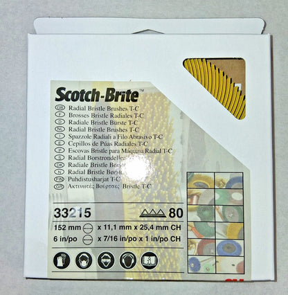 3M Scotch-Brite Ceramic BB-ZB Radial Bristle Brush 33215