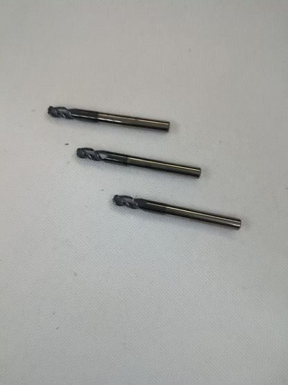 ACCUPRO 3 Corner Radius End Mills: 3/16" Dia, 9/16" LOC, 3 Fl 12179664