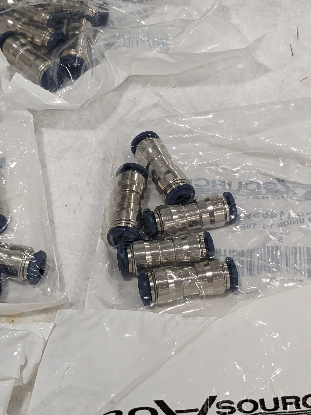 Pro-Source Push-To-Connect Tube to Tube Fitting: 1/4" OD Qty 25 2555801465P