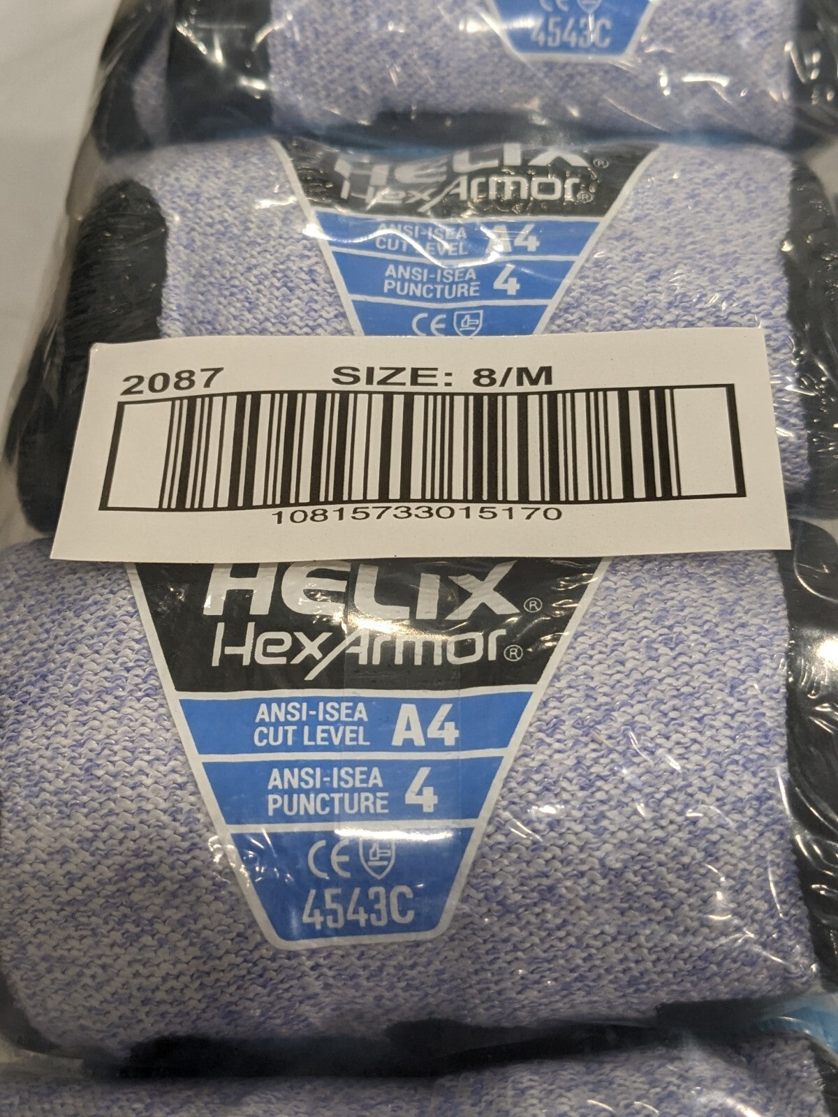 HexArmor Foam Nitrile Palm HPPE Fiberglass Gloves Sz M Qty 12 2087-M (8)