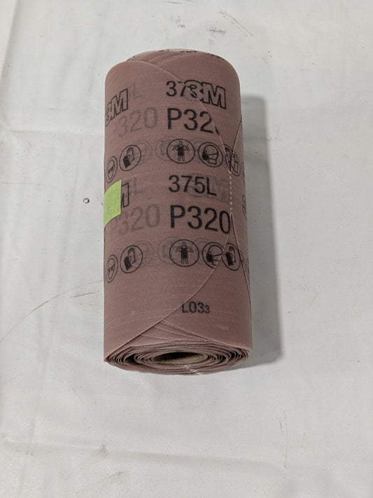 3M Stikit 6" Dia PSA Disc Roll: 320 Grit, Aluminum Oxide Qty 100 7100305878