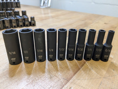 Gearwrench 183-Piece Master Impact Socket Set 6-Point SAE/Metric Standard/Deep