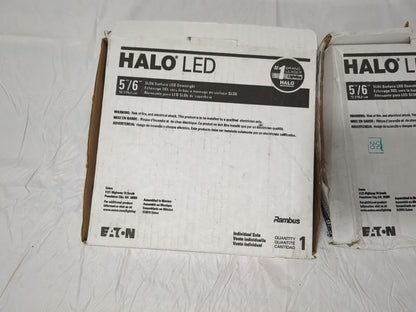 Halo 2pk Recessed SLD606927WHJB 6" Surface LED Downlight with Junction Box Kit