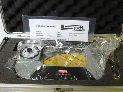 SPI Mechanical Indicator Snap Micrometer 75mm - 100mm Range 0.001mm Res 14-078-0