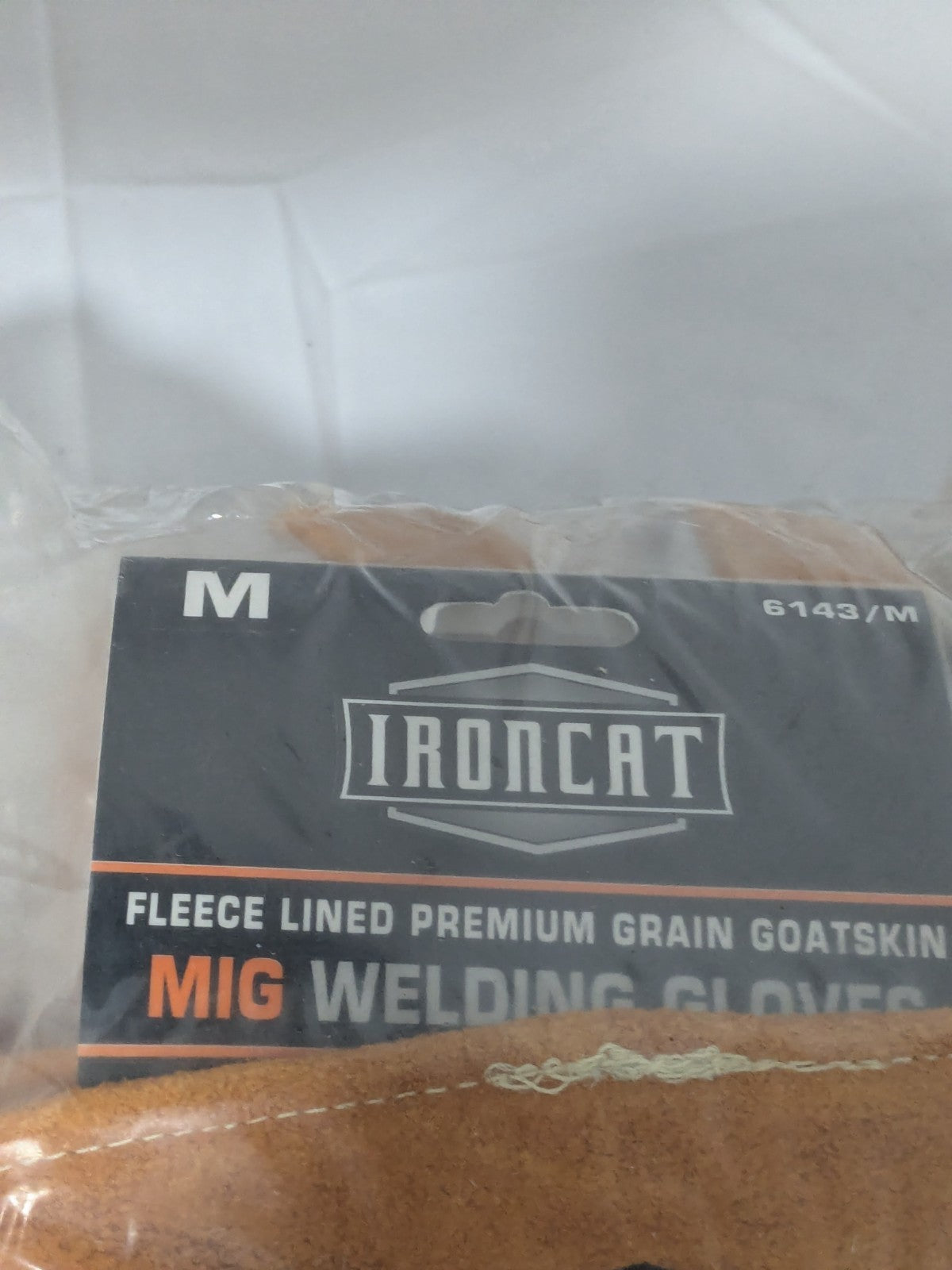 IRONCAT MIG Welding Gloves Fleece Lined Premium Goatskin Sz M 12 Pairs 6143/M