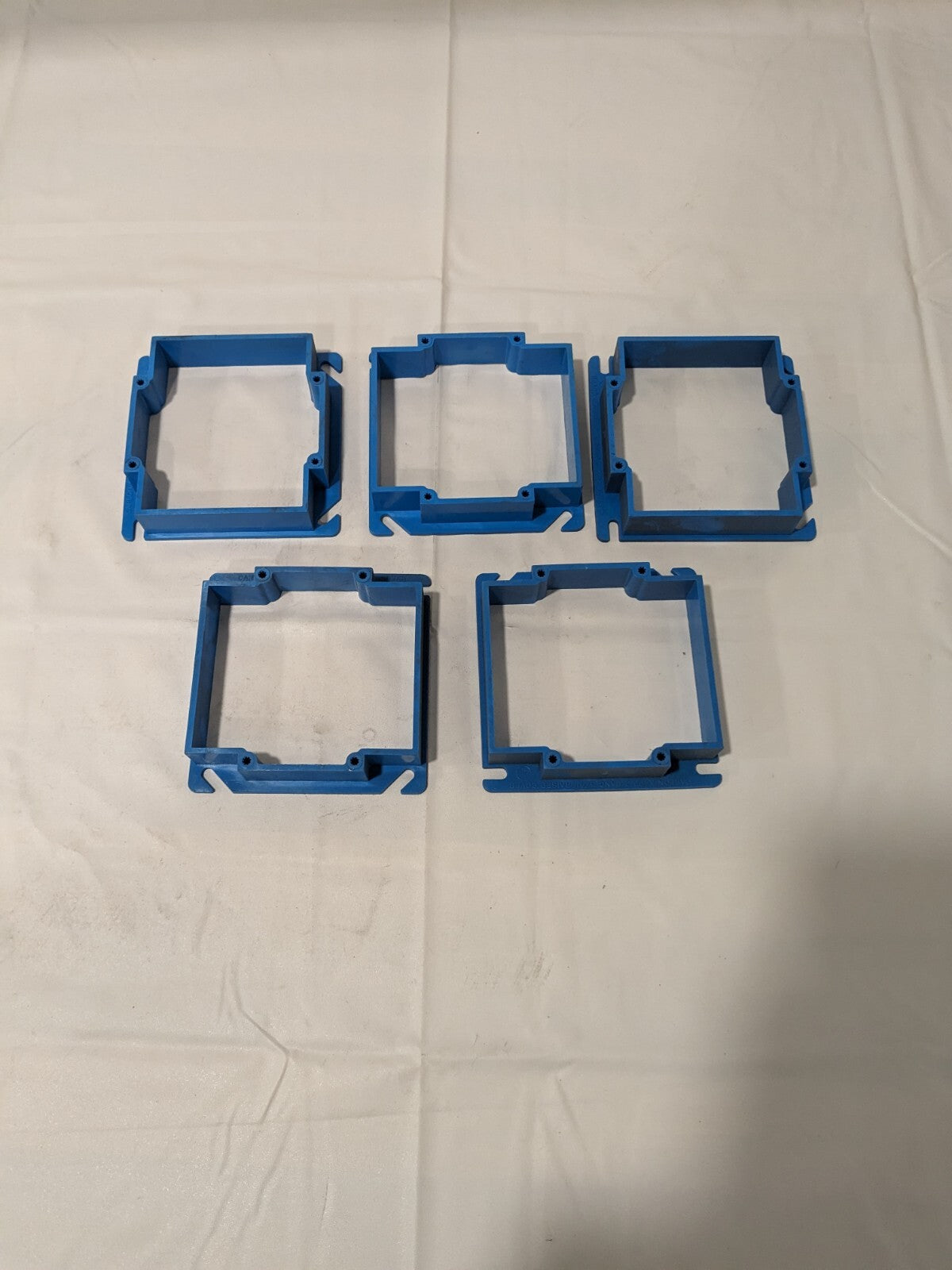 Carlon 2-Gang 4 Inch Side 3/4 Inch Raised Square Cover Qty 5 A422