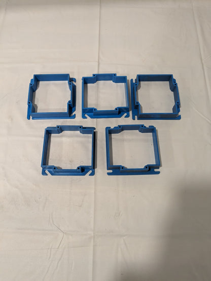Carlon 2-Gang 4 Inch Side 3/4 Inch Raised Square Cover Qty 5 A422