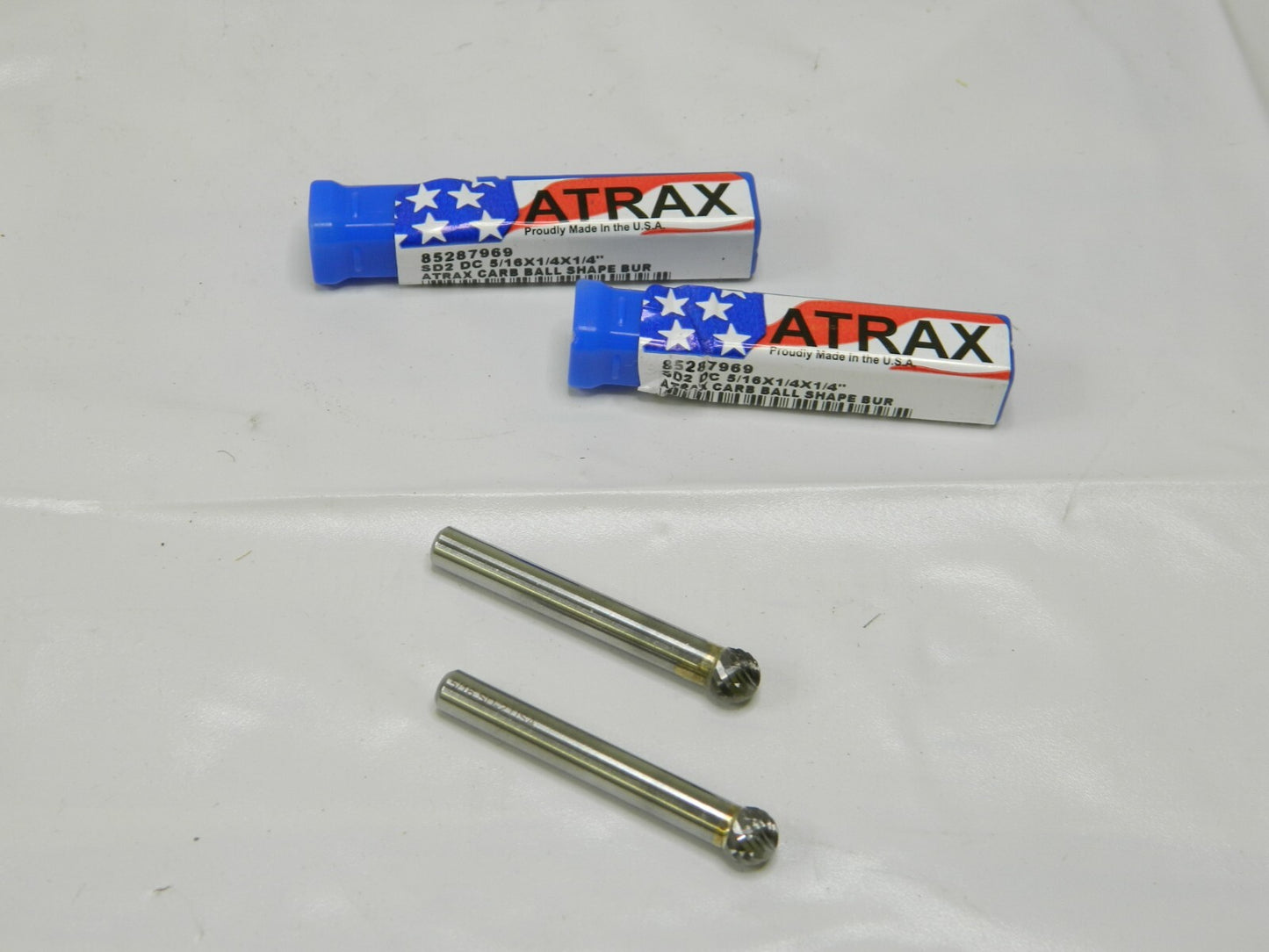 ATRAX Abrasive Bur: SD-2, Ball 1/4" Shank Qty 2 SD-2DC-ATX