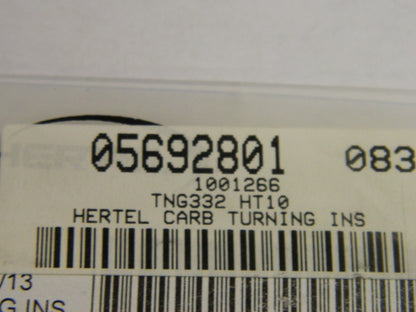 Hertel Carbide Turning Inserts 10Pk TNG332 Grade HT10  1001266