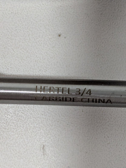 Hertel Abrasive Burr SA-7 3/4" Cut Dia, Cylinder W/Flat End, Double Cut 18653758