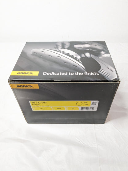 Mirka Basecut 6" PSA Solid Sanding Discs 80G 100 Discs Per Roll 20-342-080