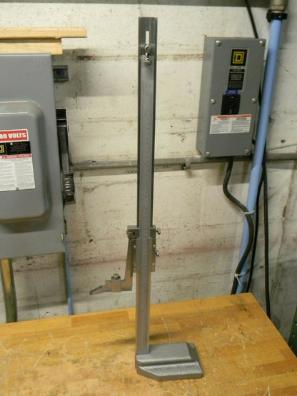 Vernier Height Gage 24"/600mm Max. Measuring Range Steel Satin Chrome Finis