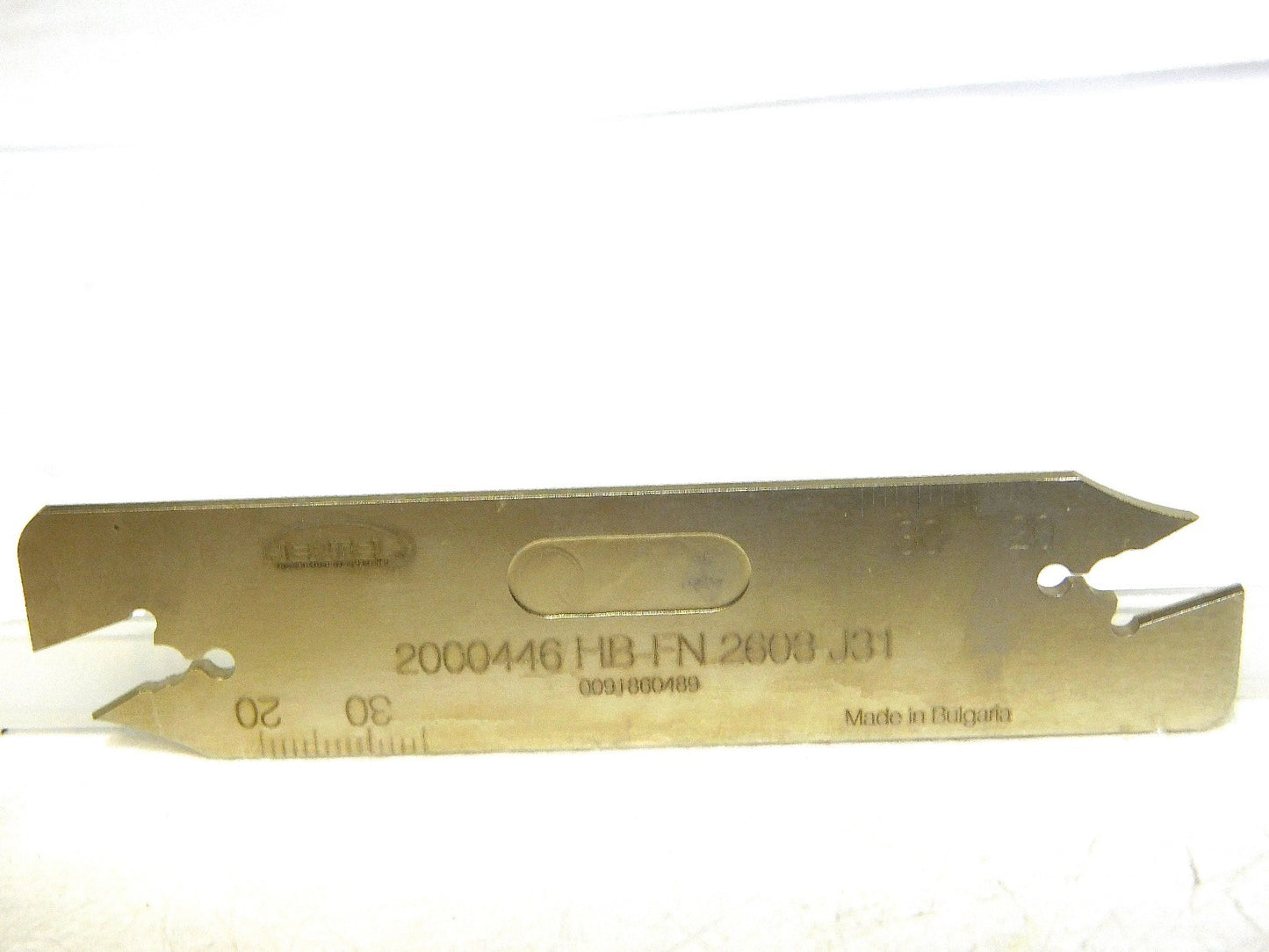 Hertel Indexible Cut-Off Blade 3mm W 1.38 Max DOC Dbl End RH 26mm Ht 2000446