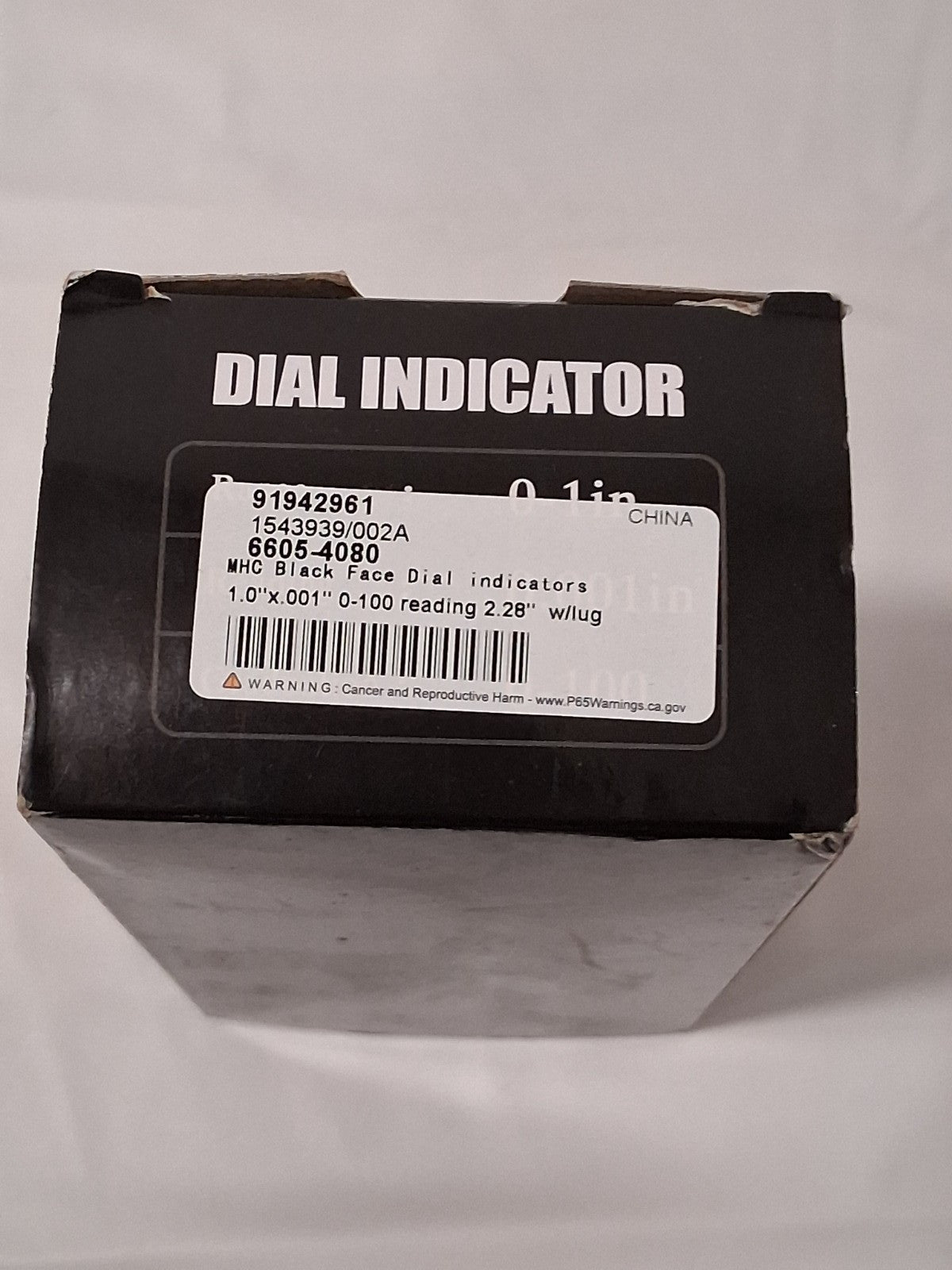 MHC Dial Drop Indicator 1.0000" Max Measurement 0-100 Dial Reading with Lug