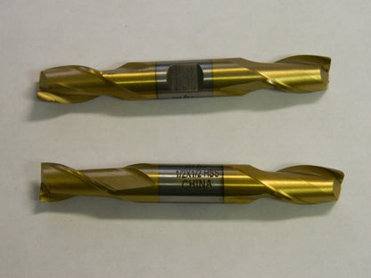 MHC Double Square End Mills 1/2" x 13/16" x 3-3/4" TiN 2FL HSS 72