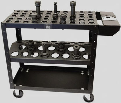 BIG BEAR ENTERPRISES 50 Tool Holder Cart Cat 40V/BT Taper  BB3001