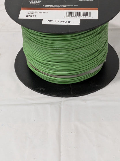 EastPenn Building Wire: 18 AWG, PVC , Stranded Core, 500'L 07511