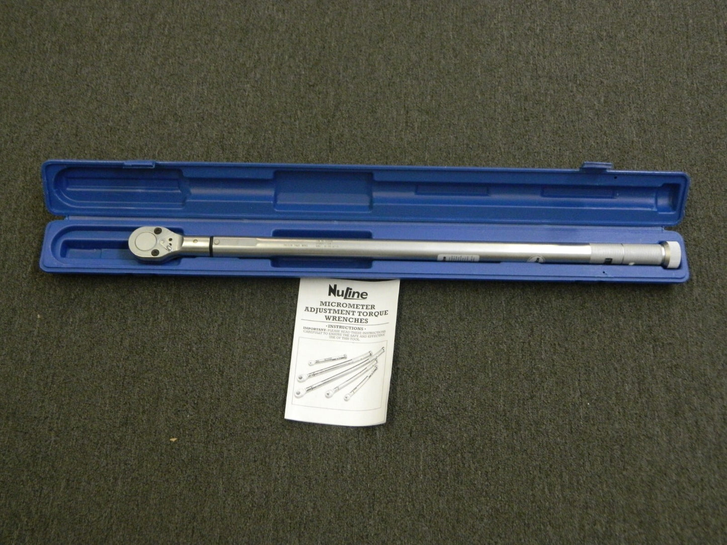 Nuline 3/4" Drive Micrometer Torque Wrench 90 to 300 Ft/Lb NB-400C USED