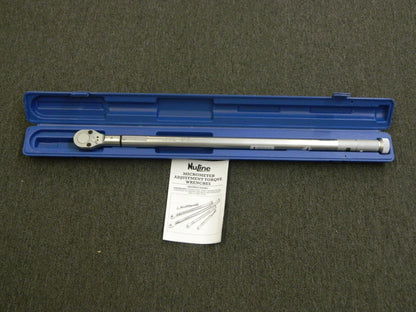 Nuline 3/4" Drive Micrometer Torque Wrench 90 to 300 Ft/Lb NB-400C USED
