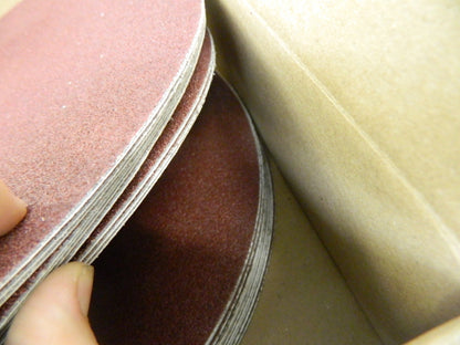 CGW ABRASIVES PSA Disc 25pk: 12 Disc Dia, 50 Grit, Aluminum Oxide 52682