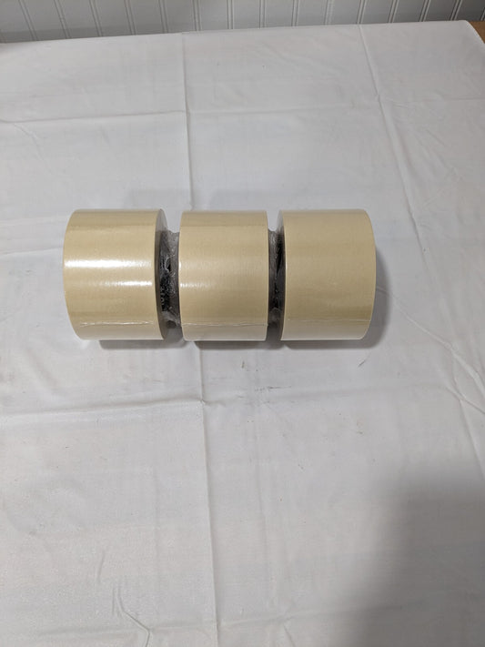 3M 101+ Tan Masking Tape 72 mm Width x 55 m Length Qty 3 Rolls 7100242379
