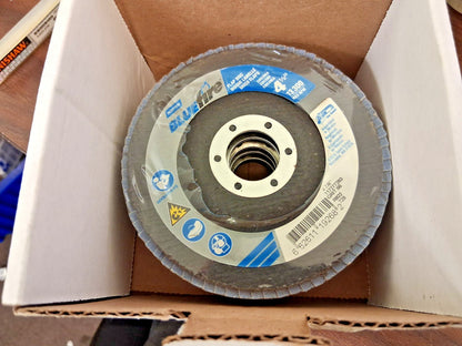 Norton Zirconia Alumina Flap Discs QTY5 4-1/2" Dia 7/8" Hole Type 29 66261119268