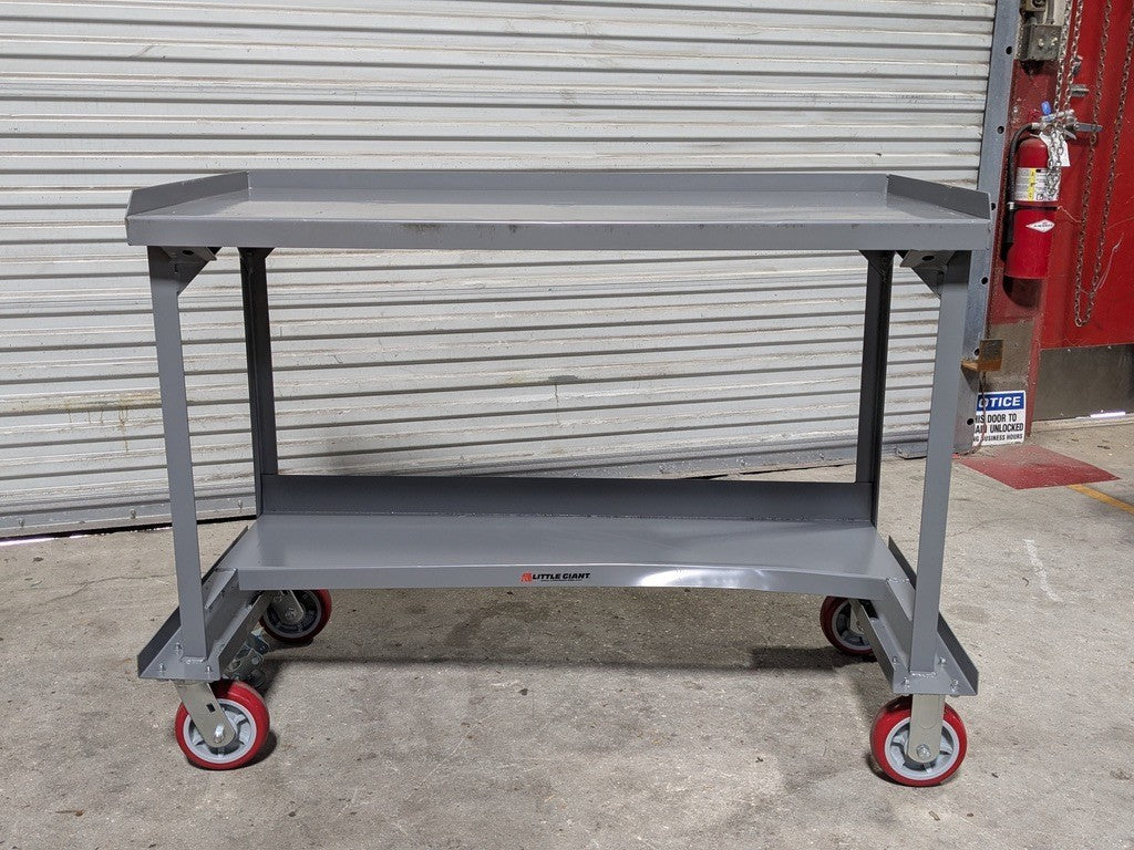 Little Giant Heavy Duty Mobile Work Bench 48" W x 24" D x 36" H 3