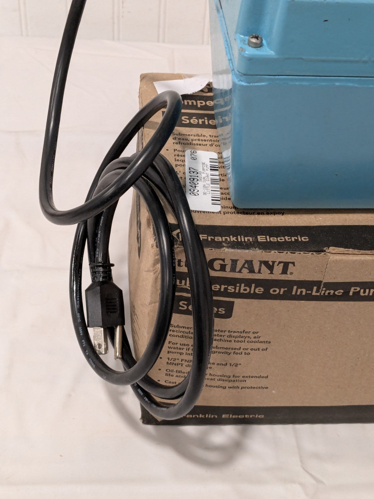 Little Giant Submersible Pump: 3.2 Amp Rating 503103