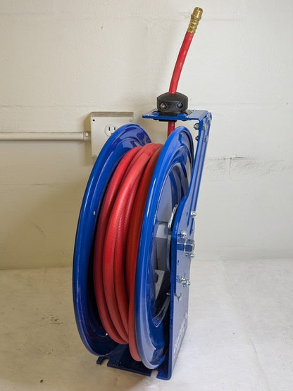 CoxReels Spring Retractable Hose Reel 50 Ft. x 3/8 In. 300 PSI Max. P-LP-350