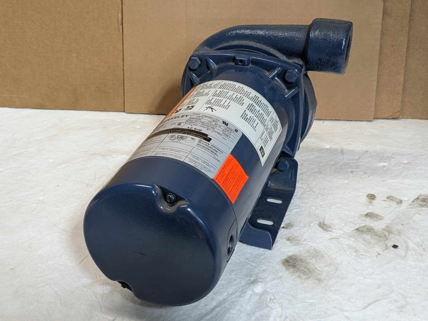Berkeley High Head Straight Centrifugal Pump 2 HP 115/230v 1 Ph. S39524