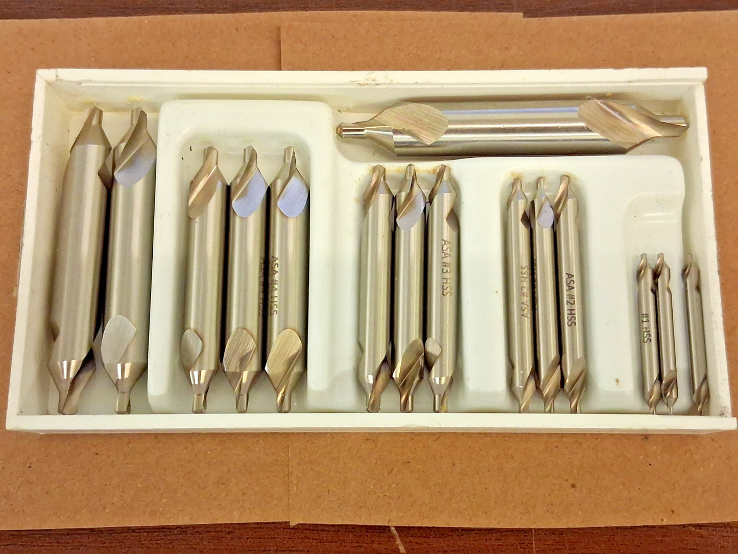 Magafor HSS Combo Drill & Countersink Set 15 Pc #1 to #5 81115000015