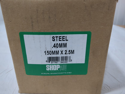 SHOP-AID Steel Shim Stock Roll .40mm 150mm X 2.5m 16977-DUP