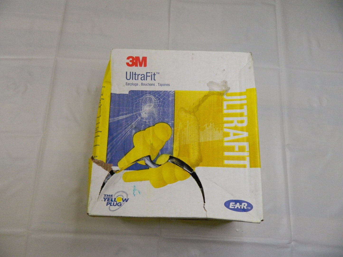 3M Earplug: 25dB, Foam, Flanged, Push-In Stem, Corded qty50 7000002322