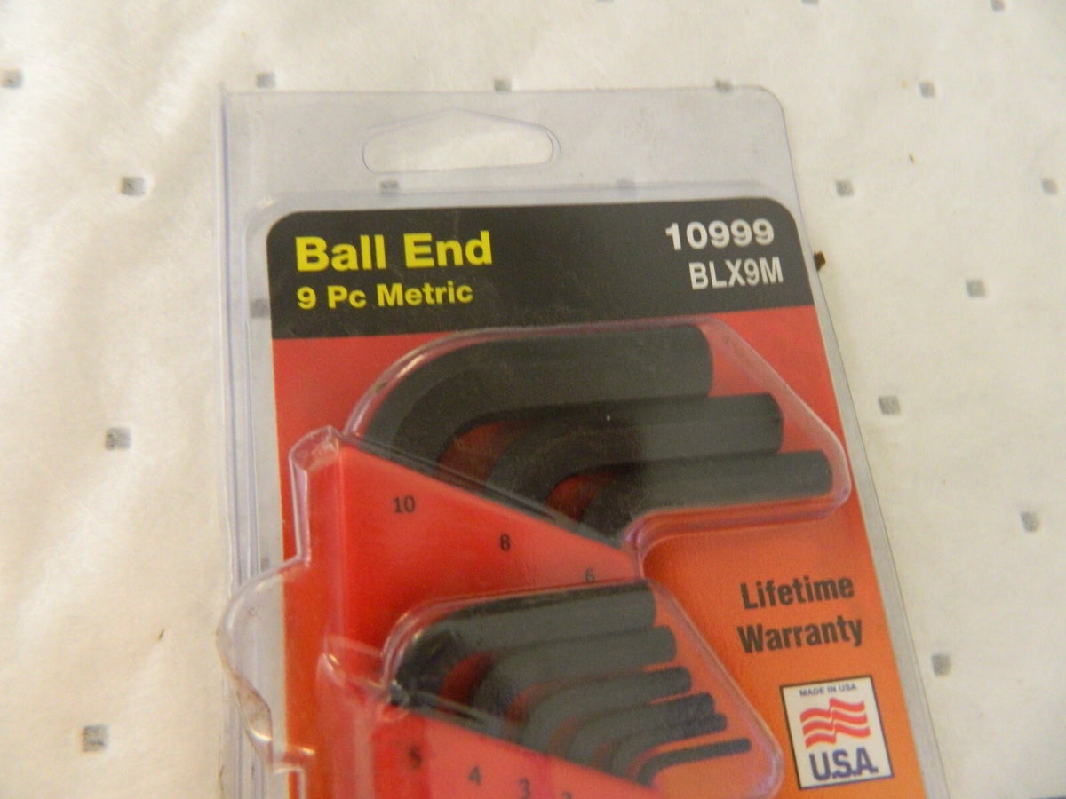 BONDHUS 9 Piece L-Key Ball End Hex Key Set 10999