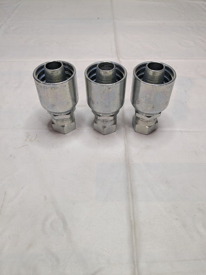 PARKER Hydraulic Hose Straight Female 3/4" Hose x 5/8" Tube Qty 3 KP81