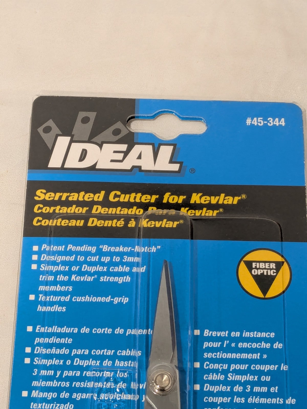 Ideal Electrical Serrated Fiber Optic Cutter w/Breaker Notch 45-344