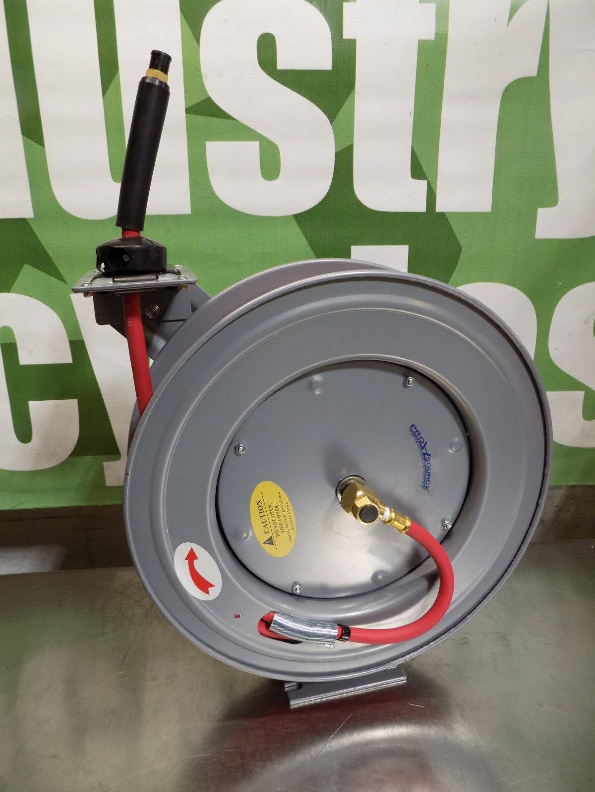 Pro Source Spring Retractable Hose Reel 75 Ft x 3/8 In Fitting 300 PSI Max.