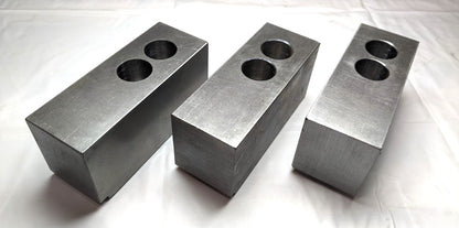 H & R MANUFACTURING Lathe Chuck Soft Jaws  5-1/4" OAL  Serrated Steel  HR112-2.5