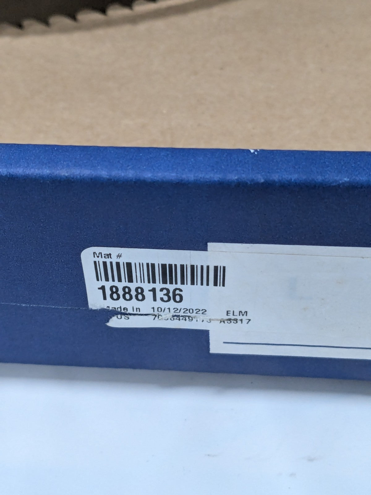 Irwin Welded Bandsaw Blade: 11' 6 Long x 1-1/4" Wide x 3 to 4 TPI 1888136