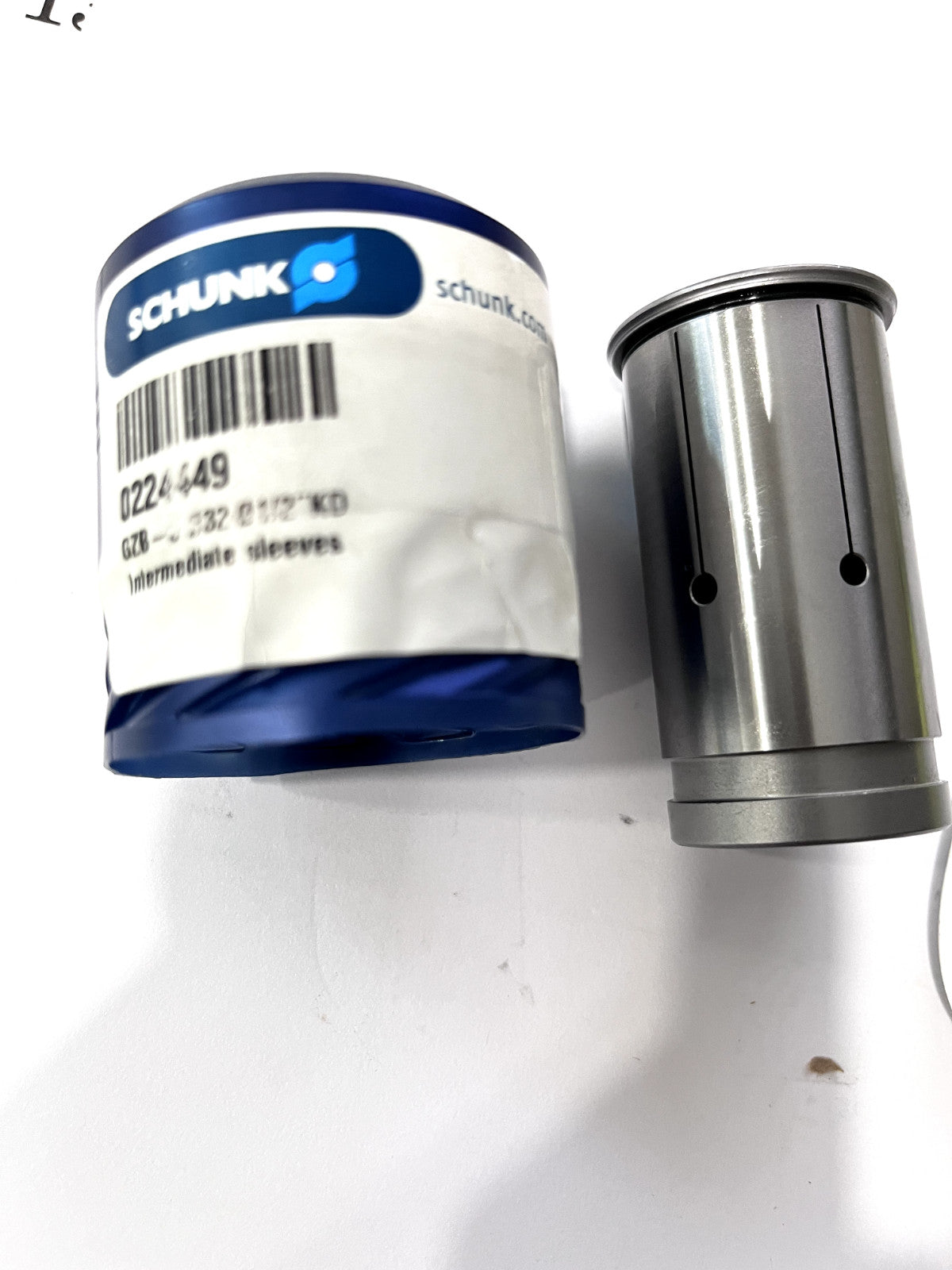 SCHUNK Hydraulic Chuck: 62.5 mm Overall Lg, Coolant Through 0224449