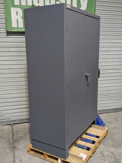 Durham Heavy Duty Lockable Storage Cabinet 4-Shelf 14 Ga. Steel 78" x 48" x 24"