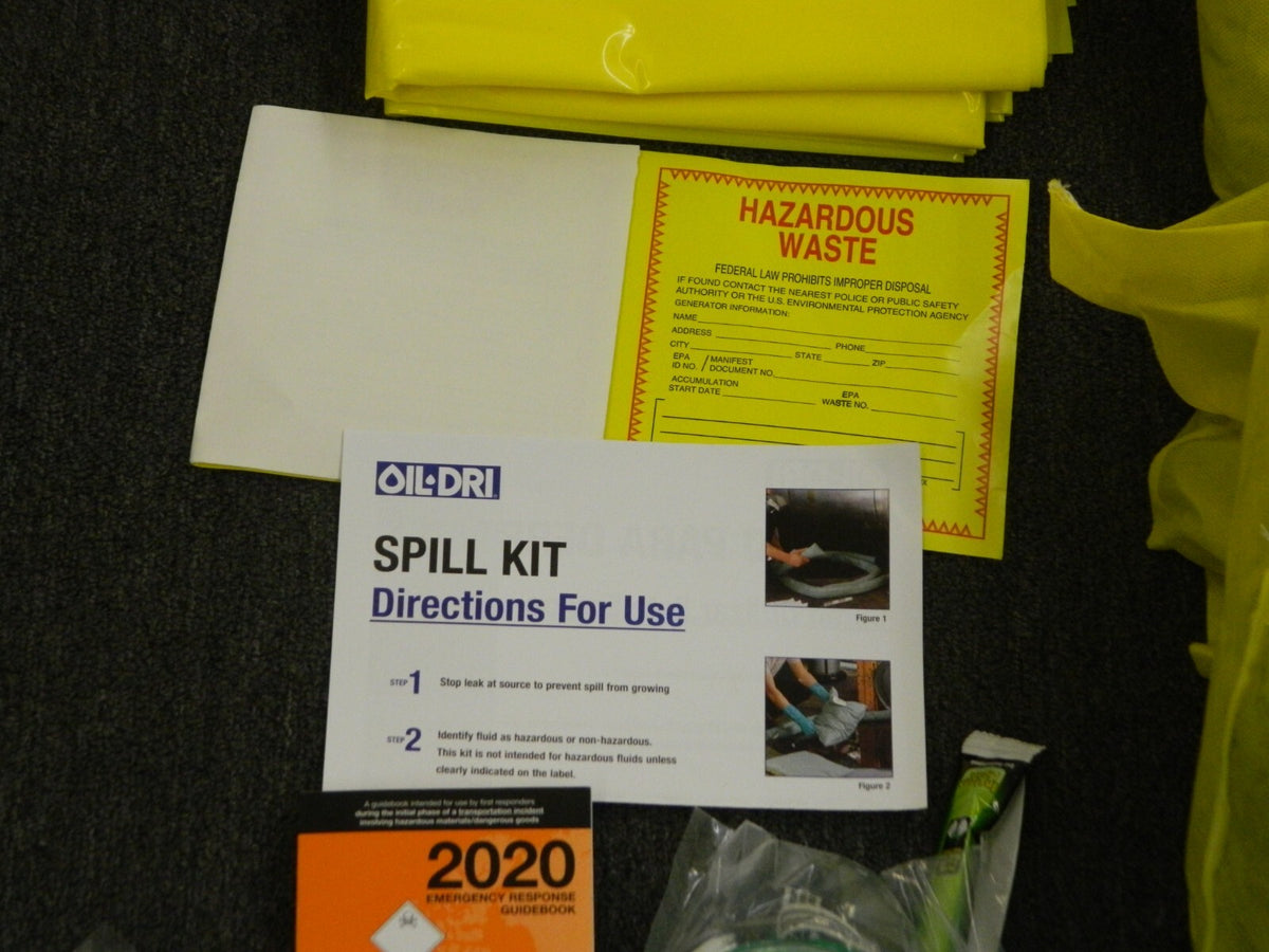 Oil-Dri Spill Kit, Chem/Hazmat, Yellow L90894