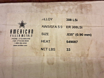 Pro MIG Welding Wire ER308Si .035" 33lb ED037250