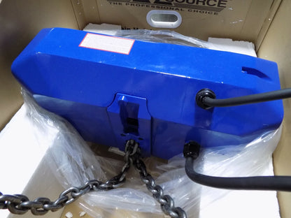 Pro Source Electric Chain Hoist 1 Ton Cap 15 Ft Lift 230/460v 3 Ph DEFECTIVE