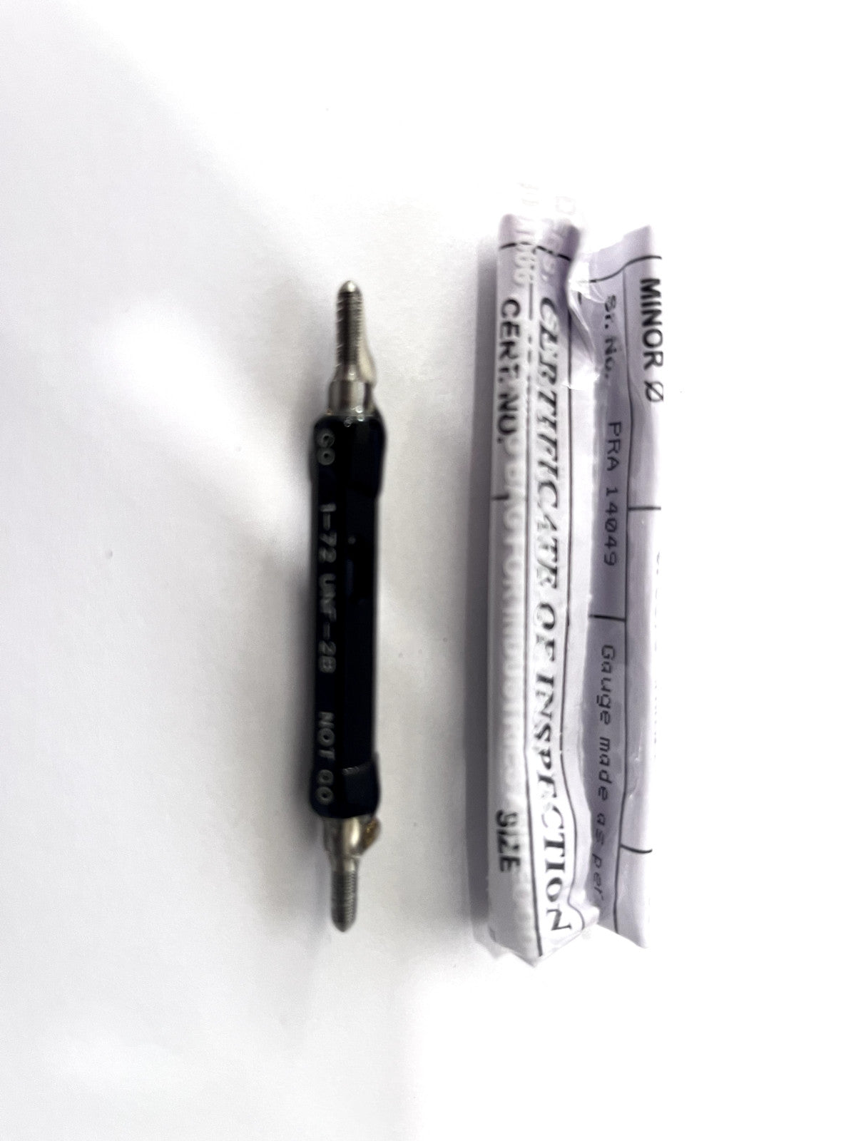 SPI Plug Thread Gage: #1-72 Thread, 2B Class, Double End, Go & No Go  34-341-8